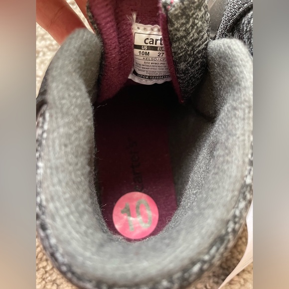 Carter's black boots 10 toddler - Picture 3 of 6